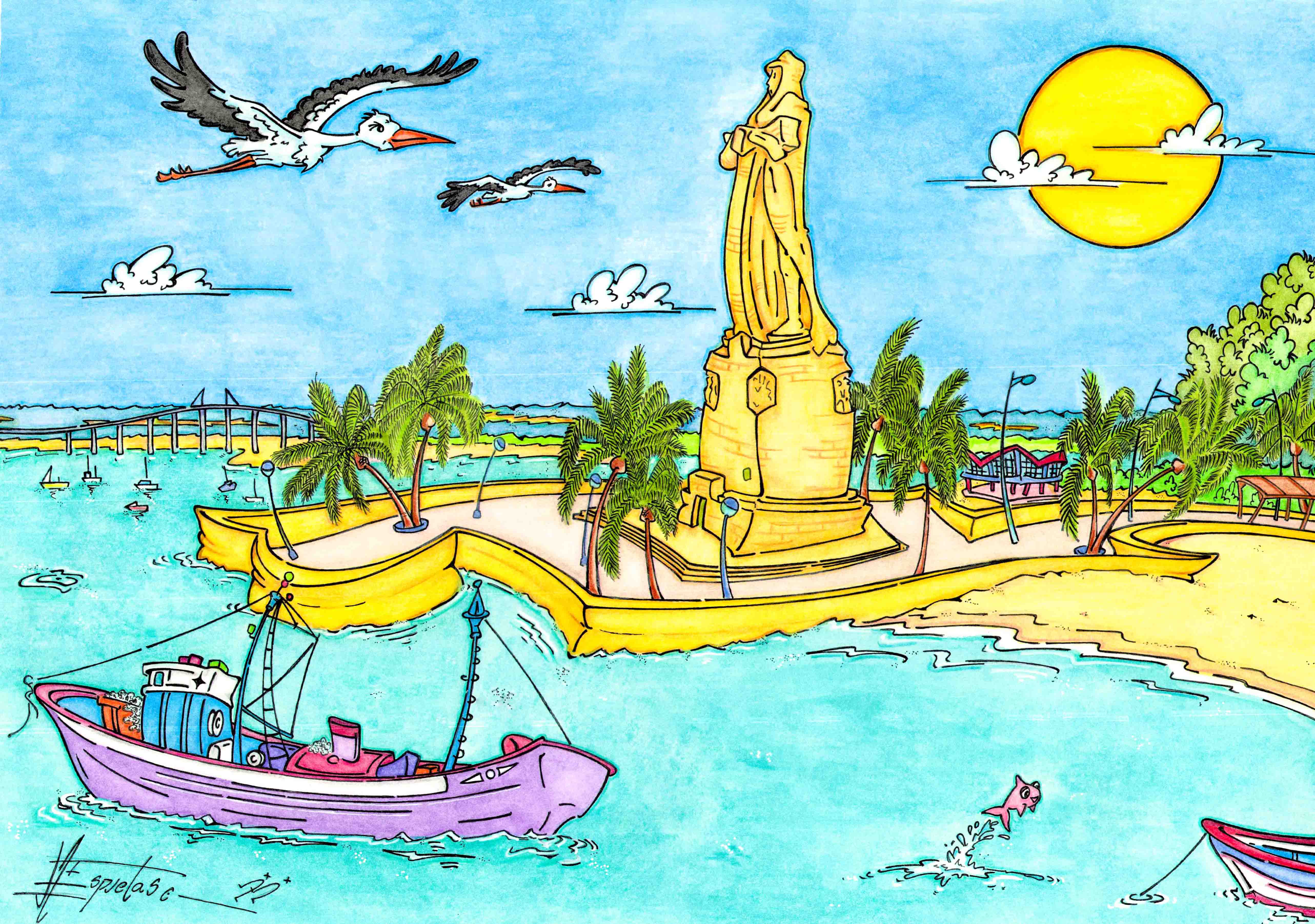 Monumento a La Fe Descubridora en La Punta del Sebo Andres Espuelas